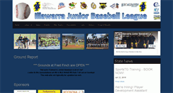 Desktop Screenshot of illawarrajunior.baseball.com.au