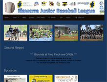 Tablet Screenshot of illawarrajunior.baseball.com.au