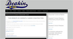 Desktop Screenshot of deakin.baseball.com.au