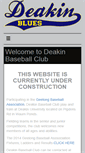 Mobile Screenshot of deakin.baseball.com.au