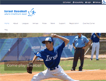 Tablet Screenshot of baseball.org.il