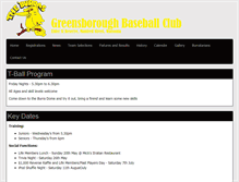 Tablet Screenshot of greensborough.baseball.com.au