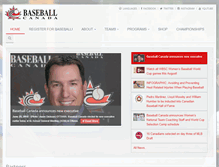 Tablet Screenshot of junior.baseball.ca