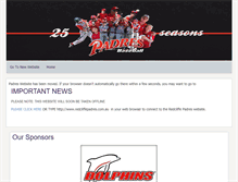 Tablet Screenshot of padres.baseball.com.au