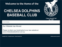 Tablet Screenshot of chelsea.baseball.com.au