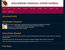 Tablet Screenshot of cardinalsjunior.baseball.com.au