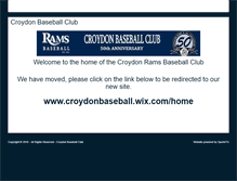 Tablet Screenshot of croydon.baseball.com.au
