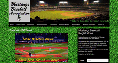 Desktop Screenshot of mustangsnsw.baseball.com.au