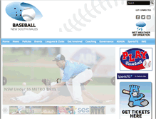 Tablet Screenshot of nsw.baseball.com.au