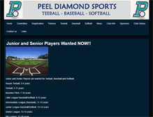 Tablet Screenshot of peel.baseball.com.au