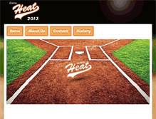 Tablet Screenshot of cairnsheat.baseball.com.au
