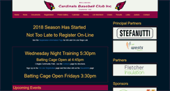 Desktop Screenshot of cardinals.baseball.com.au