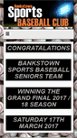 Mobile Screenshot of bankstownsports.baseball.com.au