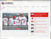 Tablet Screenshot of games.baseball.ca