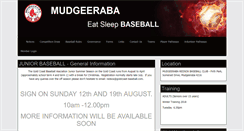 Desktop Screenshot of mudgeeraba.baseball.com.au