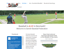 Tablet Screenshot of baseball.dk