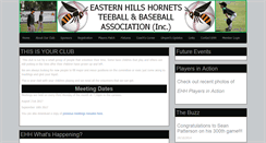 Desktop Screenshot of easternhills.baseball.com.au