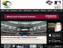 Tablet Screenshot of baseball.com.au