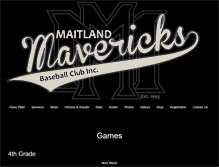 Tablet Screenshot of maitland.baseball.com.au