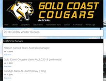 Tablet Screenshot of gcba.baseball.com.au